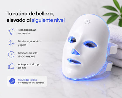 Infografía Mascarilla LED Nucarna - cómo integrarla en tu rutina de belleza diaria
